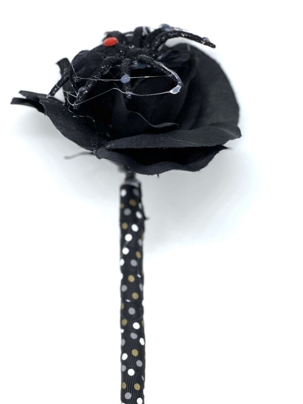 Black Rose with Spider & Spider Web Journal Writing Pen